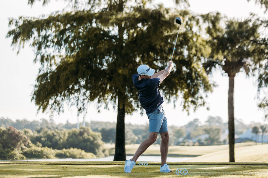 Golfer Teeing off 3rd image